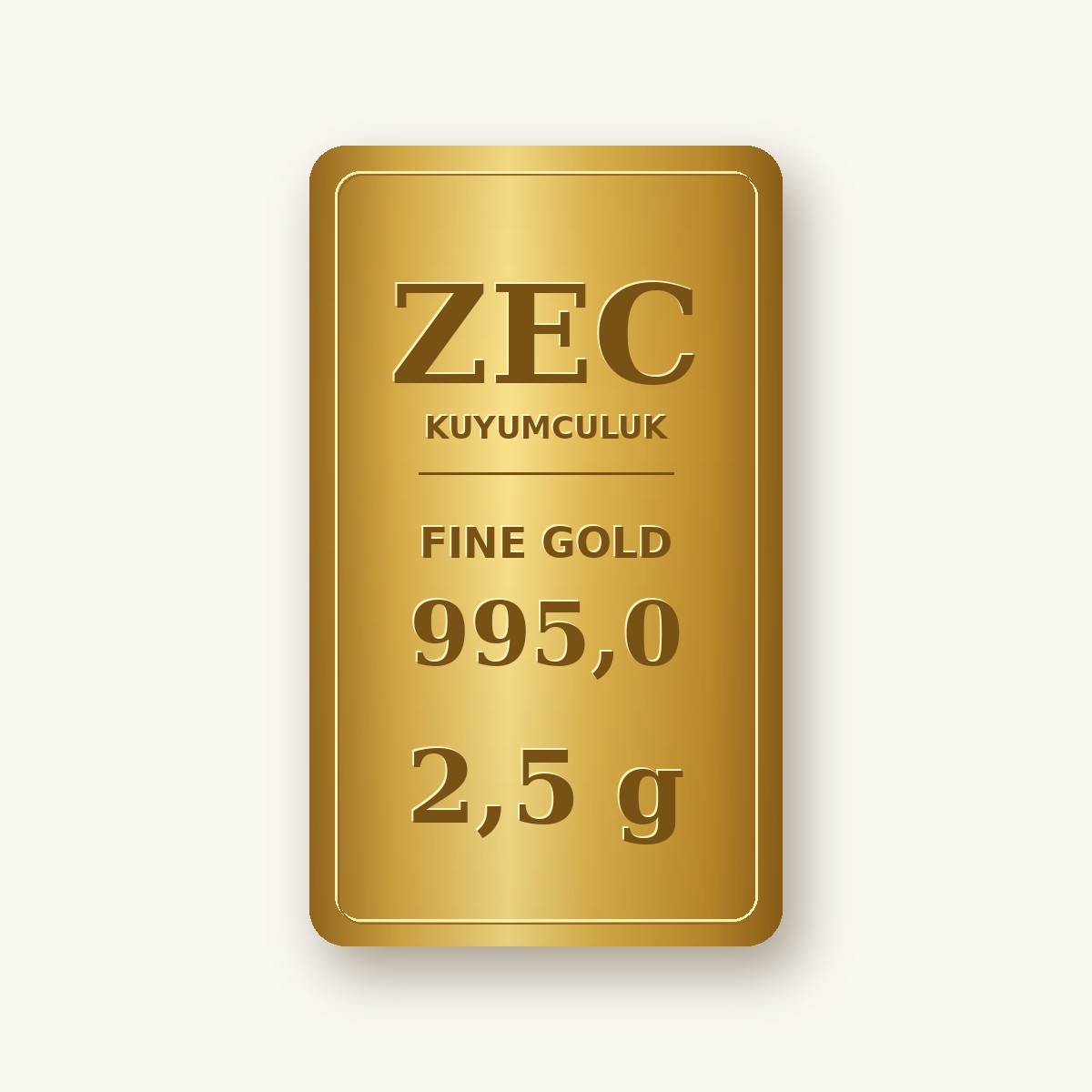 2,5 gram Külçe Altın - 995,0