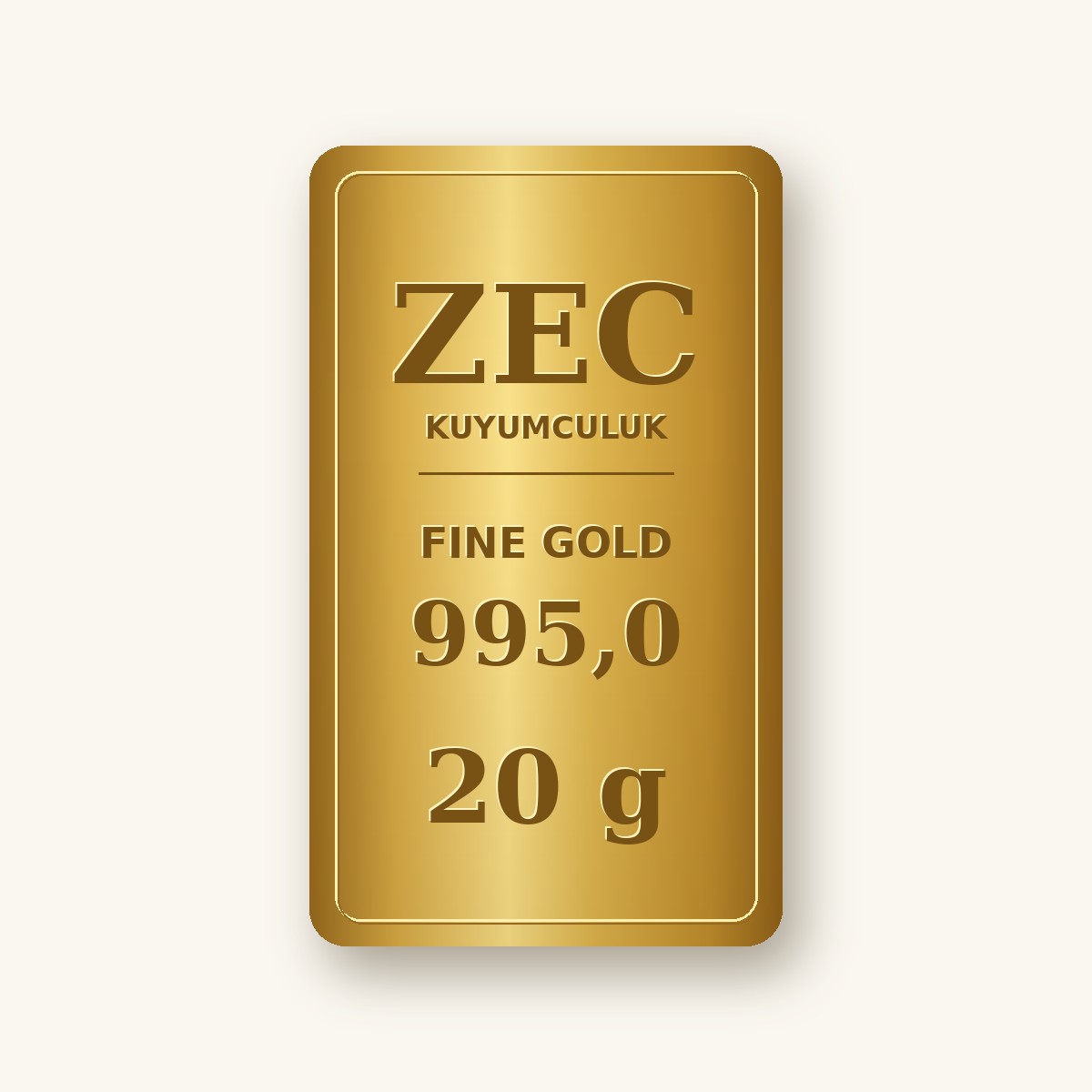 20 gram Külçe Altın - 995,0