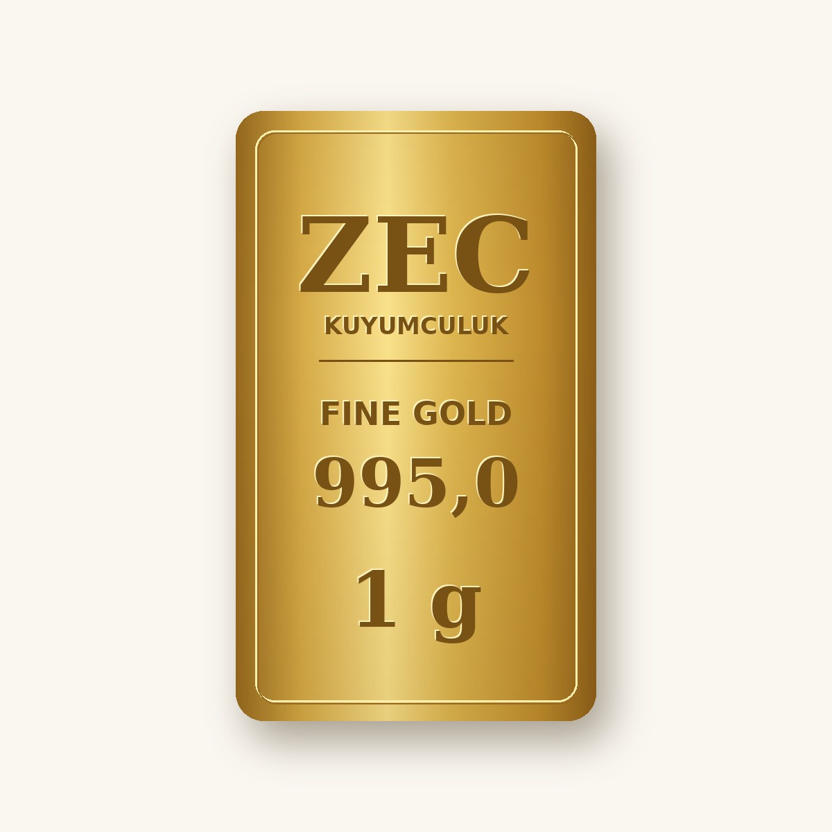 1 gram Külçe Altın - 995,0